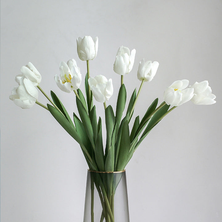 【造花】白色 チューリップ 北欧 高級感
