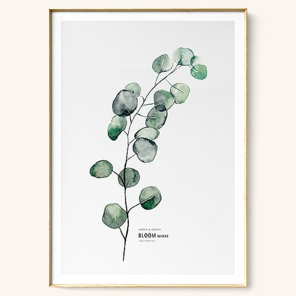 【掛絵】葉水彩画風 選べる10パターン