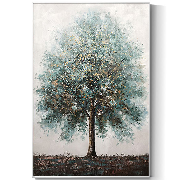 【掛絵】幸運木 手描き油絵