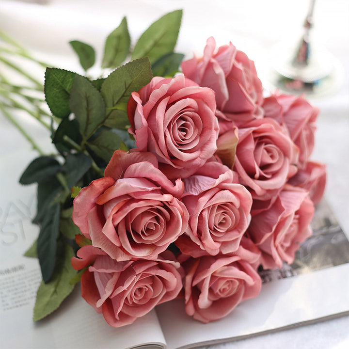 【造花】バラ 花束 装飾 フェイク 置物