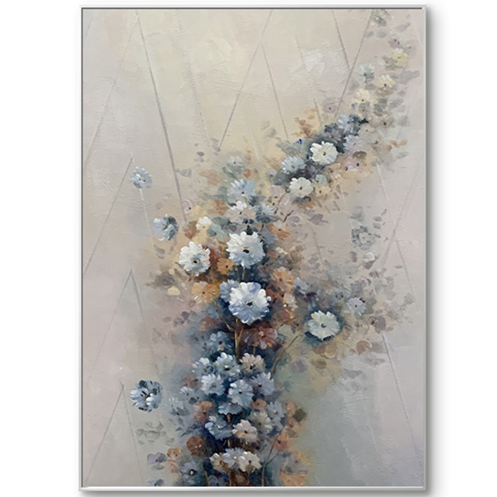 【掛絵】古典主義花 手描き油絵