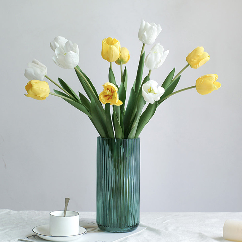 【造花】白色 チューリップ 北欧 高級感