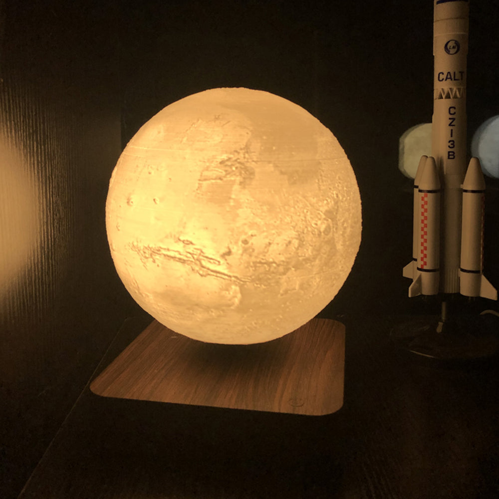 【オブジェ・置物】土星型ライト 磁気浮上式 おしゃれ