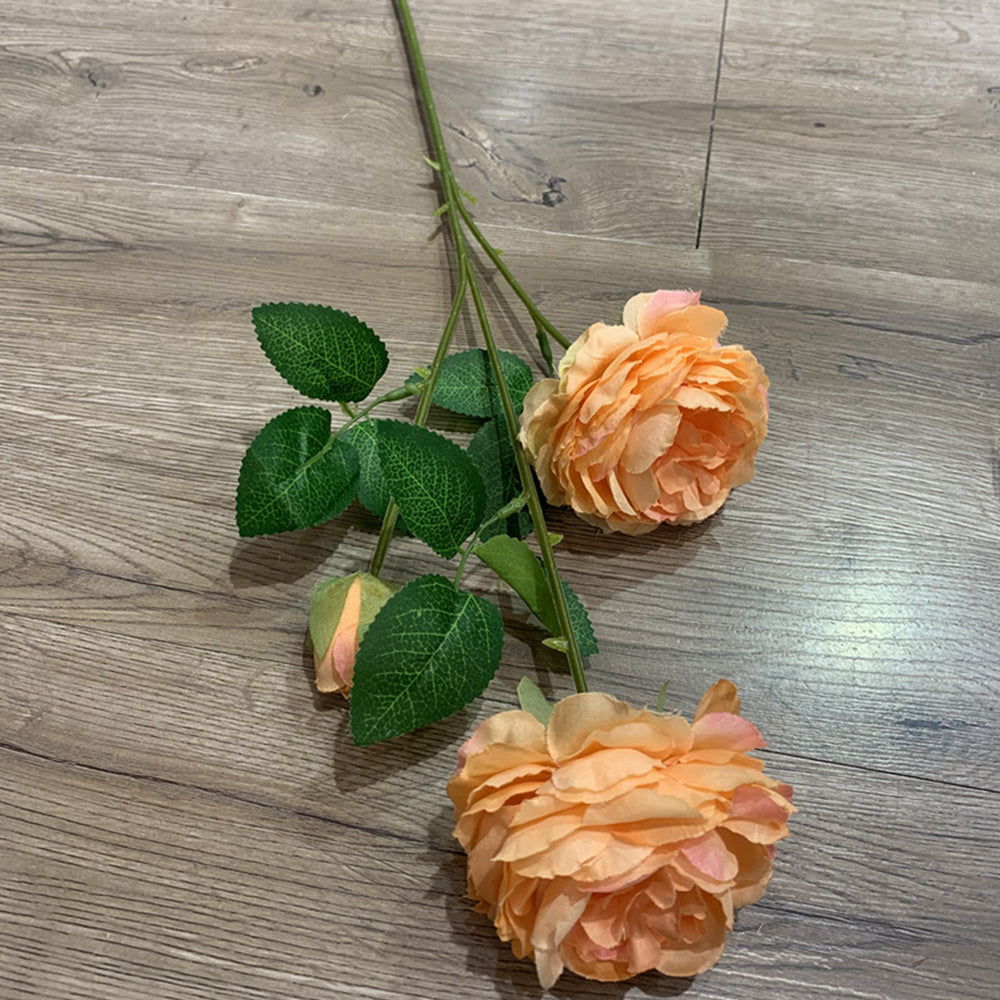 【造花】秋 オレンジ色 結婚式 シャンパン色