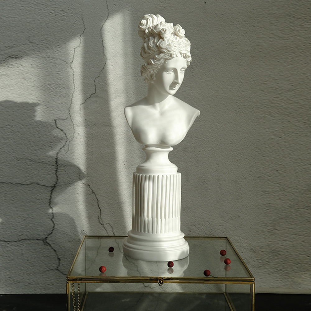 【オブジェ・置物】北欧風 彫刻 半身像