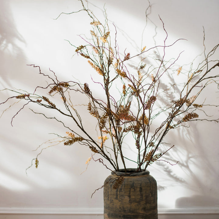 【造花】枯れ感 黄色 植物 ドライフラワー アート