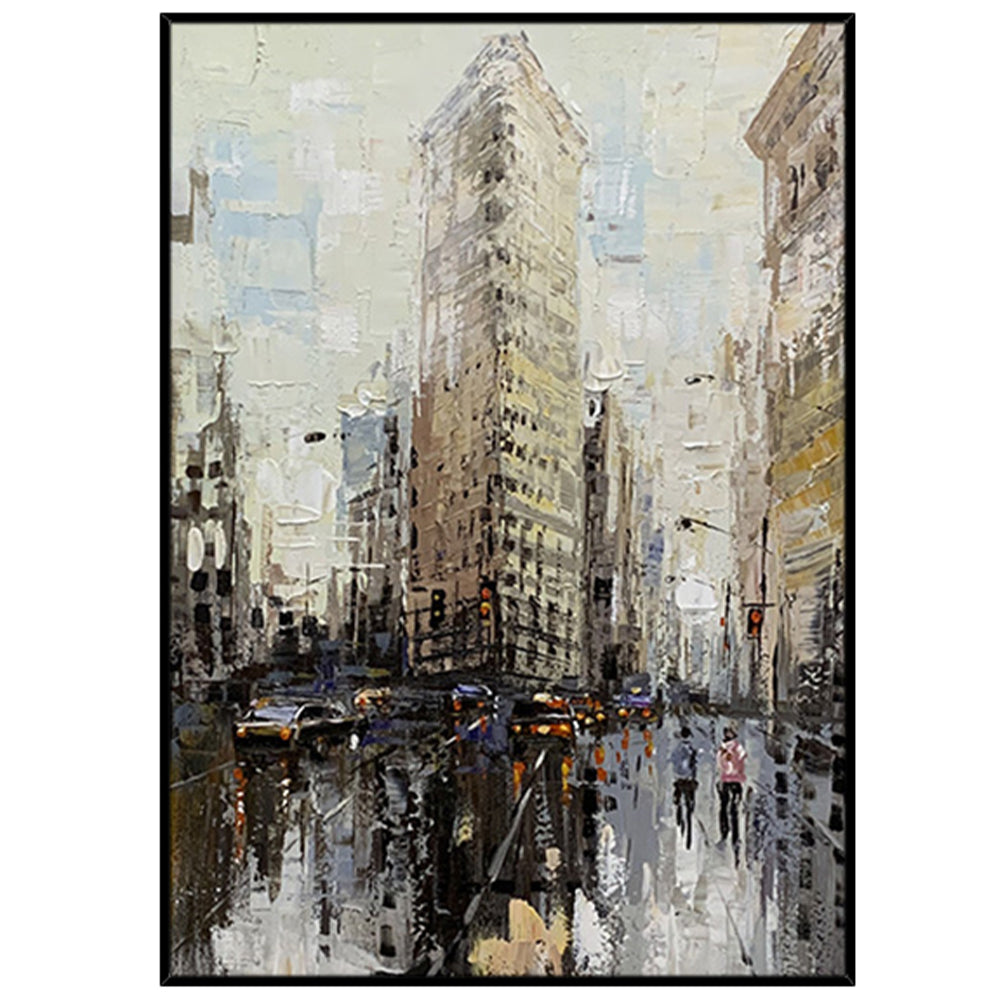 【掛絵】雨のパリ 選べる5パターン 手描き油絵