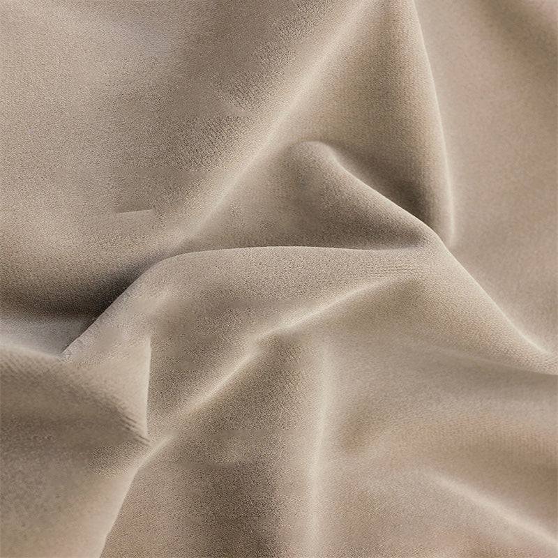 【ドレープカーテン】ミルクティー 選べる7色 ベルベットカーテン