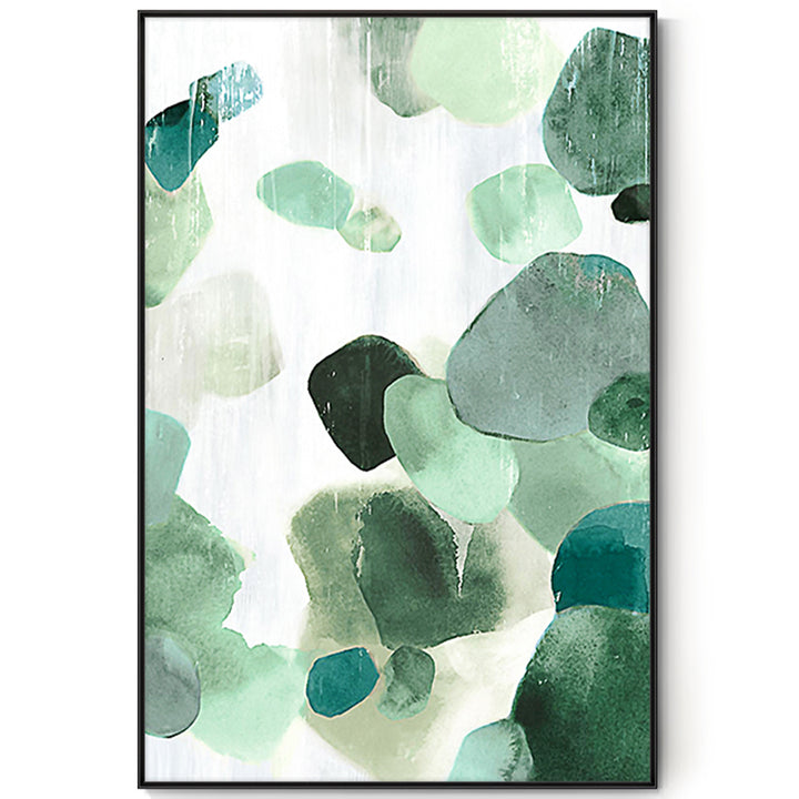 【掛絵】緑幾何学 選べる3パターン