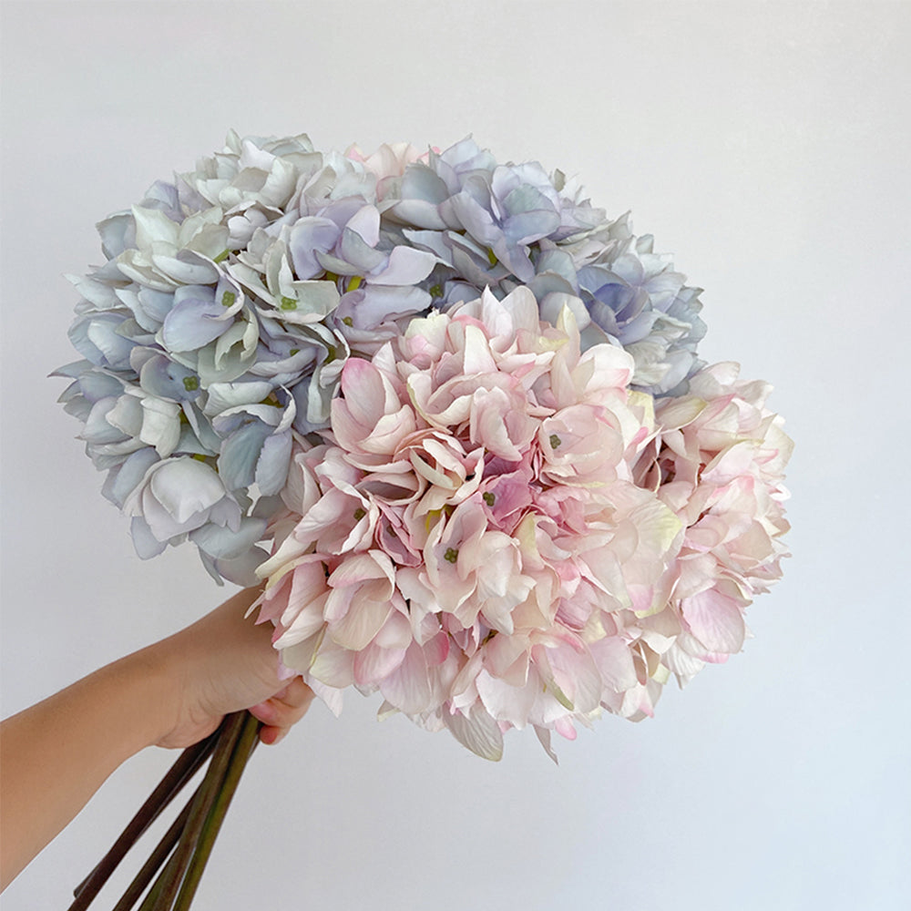 【造花】紫陽花 バラ 優雅 フェイク 置物