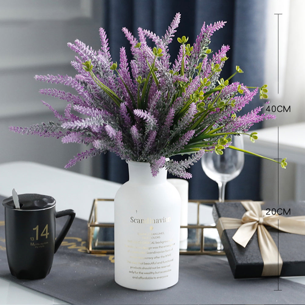 【造花】ラベンダー 紫 装飾 置物 ガラス