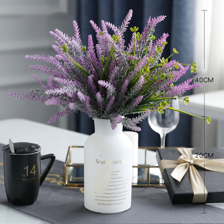 【造花】ラベンダー 紫 装飾 置物 ガラス