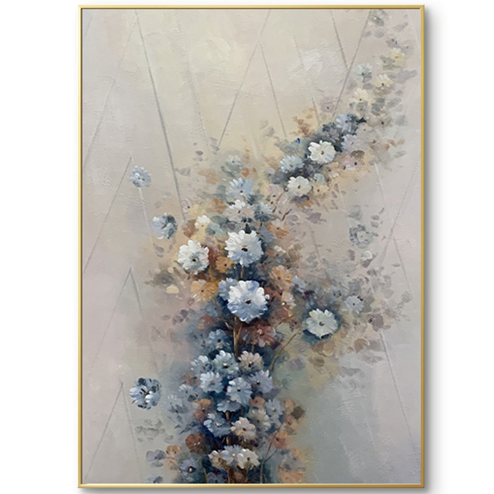 【掛絵】古典主義花 手描き油絵