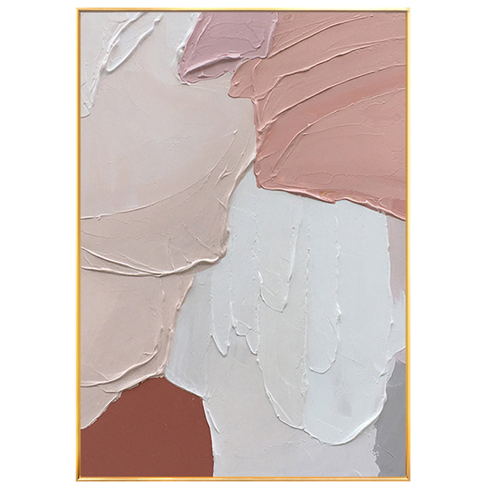 【掛絵】ピンク系抽象 選べる6パターン 手描き油絵