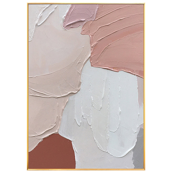 【掛絵】ピンク系抽象 選べる6パターン 手描き油絵