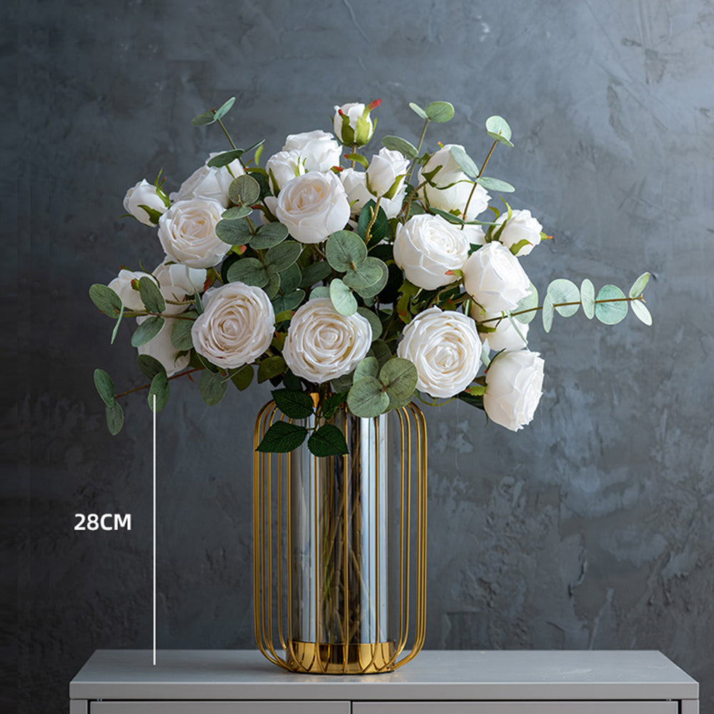【造花】ローズ エレガント 豪華 バラ 置物
