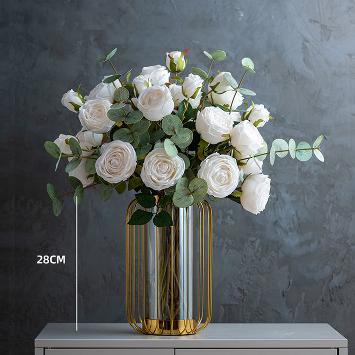 【造花】ローズ エレガント 豪華 バラ 置物