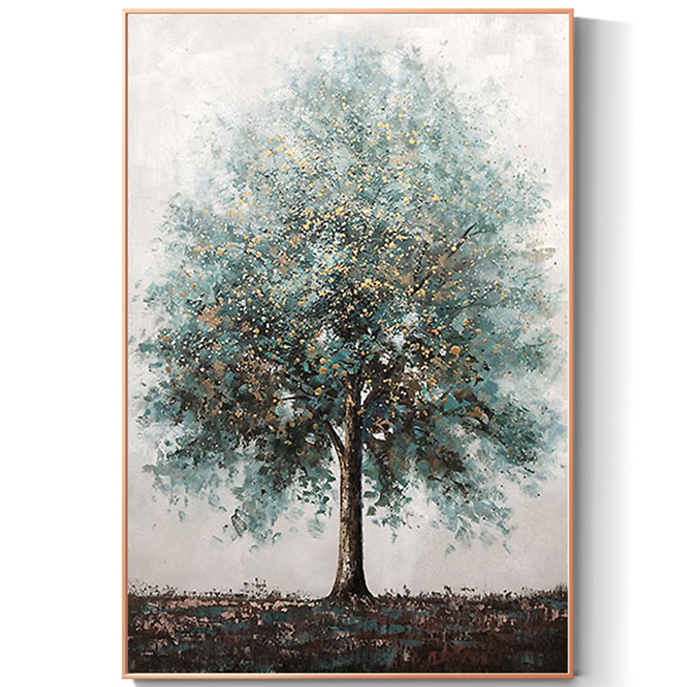 【掛絵】幸運木 手描き油絵