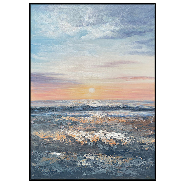 【掛絵】海の景色 選べる6パターン 手描き油絵