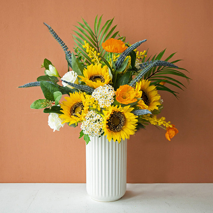 【造花】ひまわり フローラル 花束 フェイク