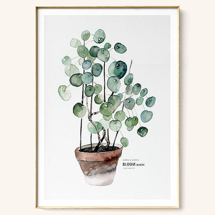 【掛絵】葉水彩画風 選べる10パターン