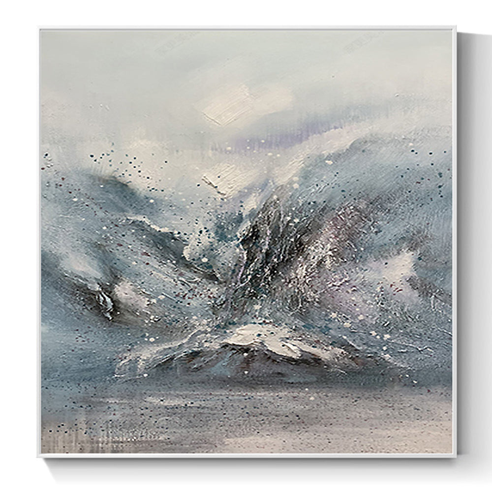 【掛絵】北欧山 選べる2パターン 手描き油絵