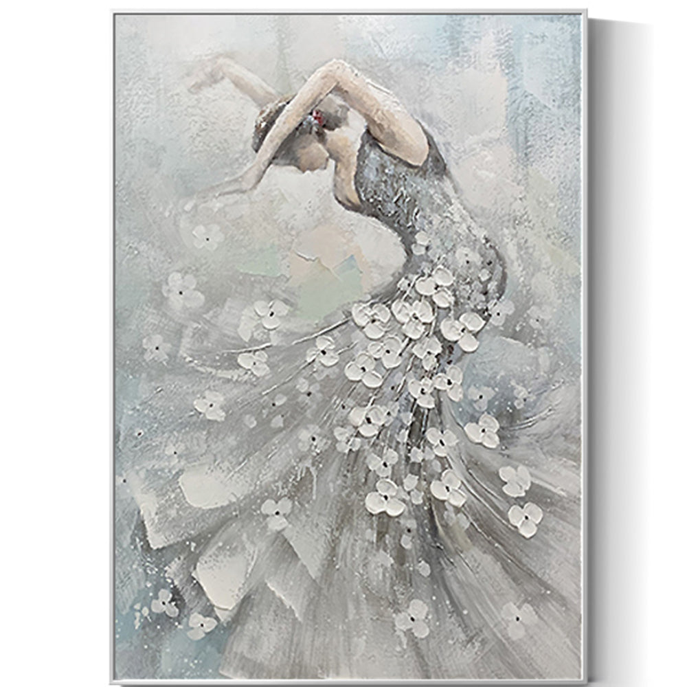 【掛絵】バレエ少女 手描き油絵