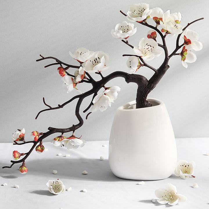 【造花】梅の花 桃の花 置物 盆栽 雰囲気