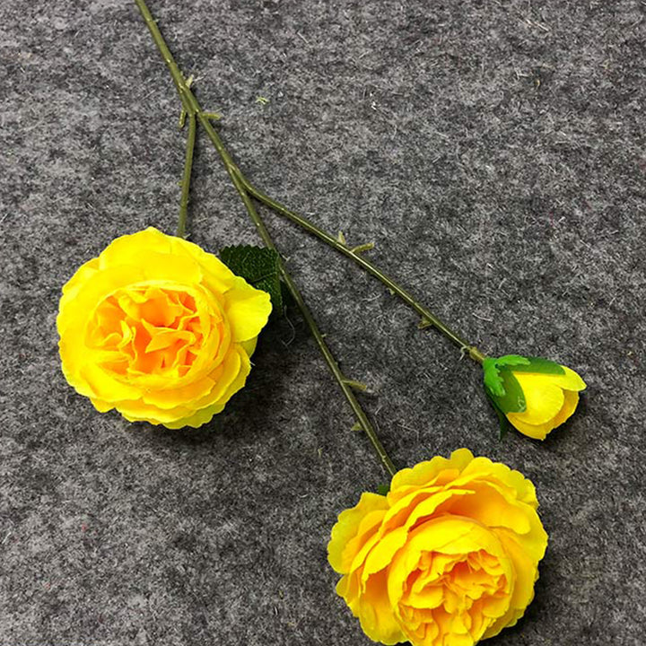 【造花】黄色 美しい 結婚式  シルク  シリーズ