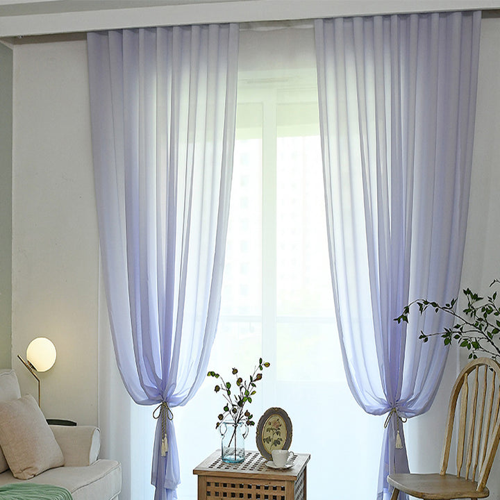 【レースカーテン】透け感 選べる8色