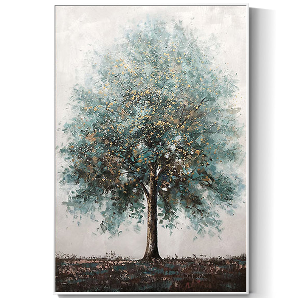 【掛絵】幸運木 手描き油絵