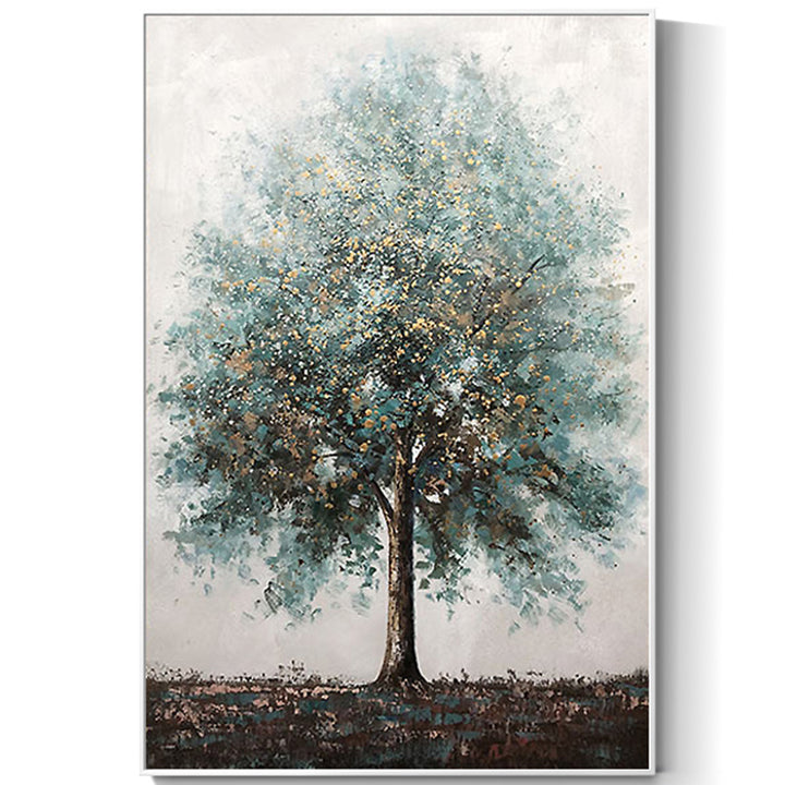 【掛絵】幸運木 手描き油絵