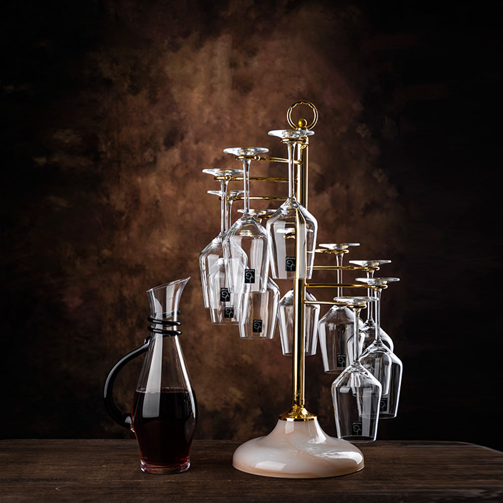 【ワイングラス】エレガント 高級感 グラスホルダー