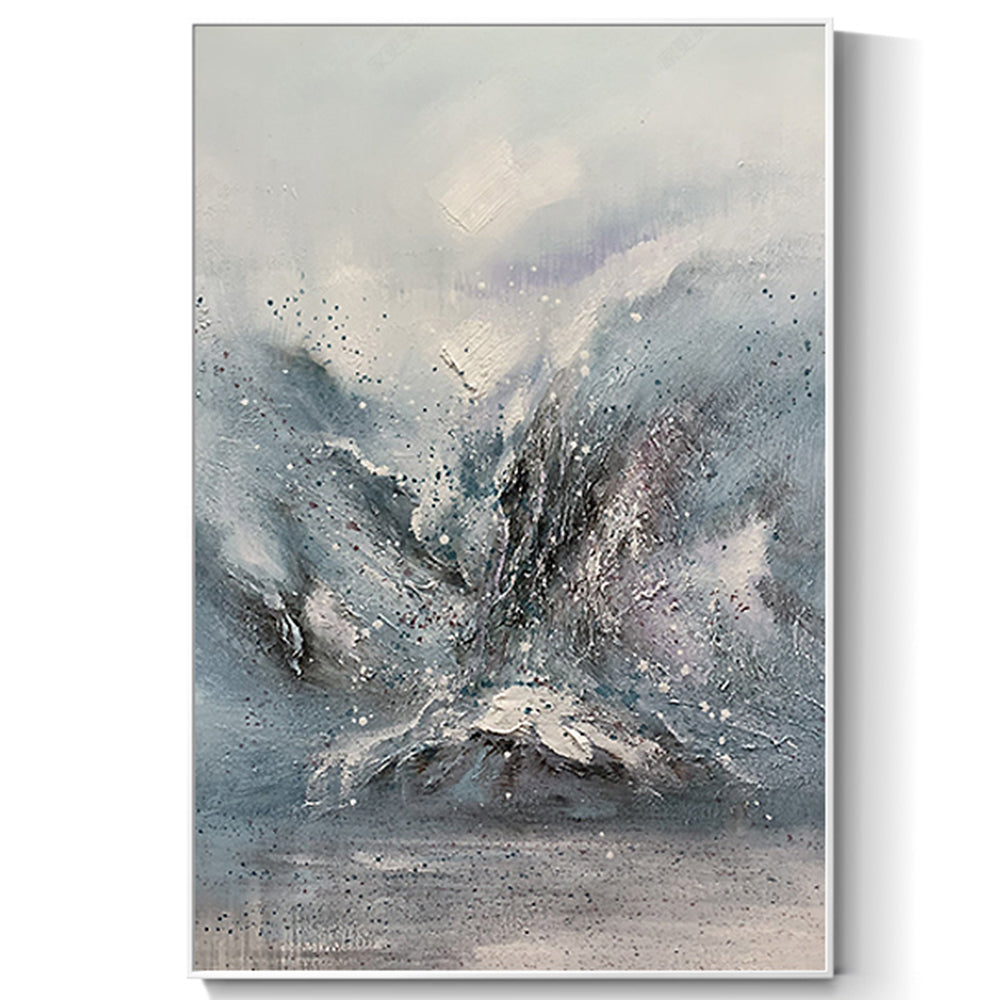 【掛絵】北欧山 選べる2パターン 手描き油絵