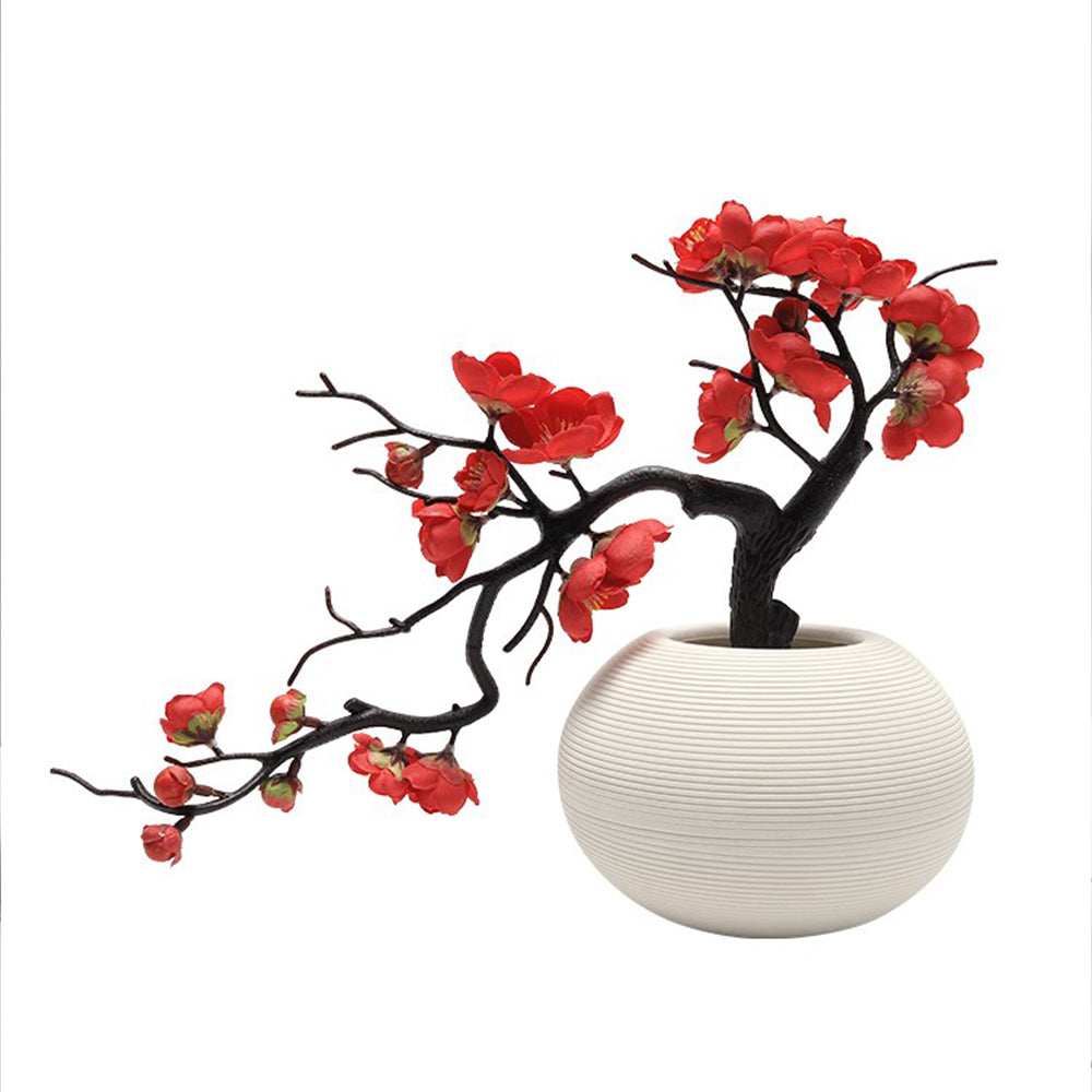 【造花】梅の花 桃の花 置物 盆栽 雰囲気