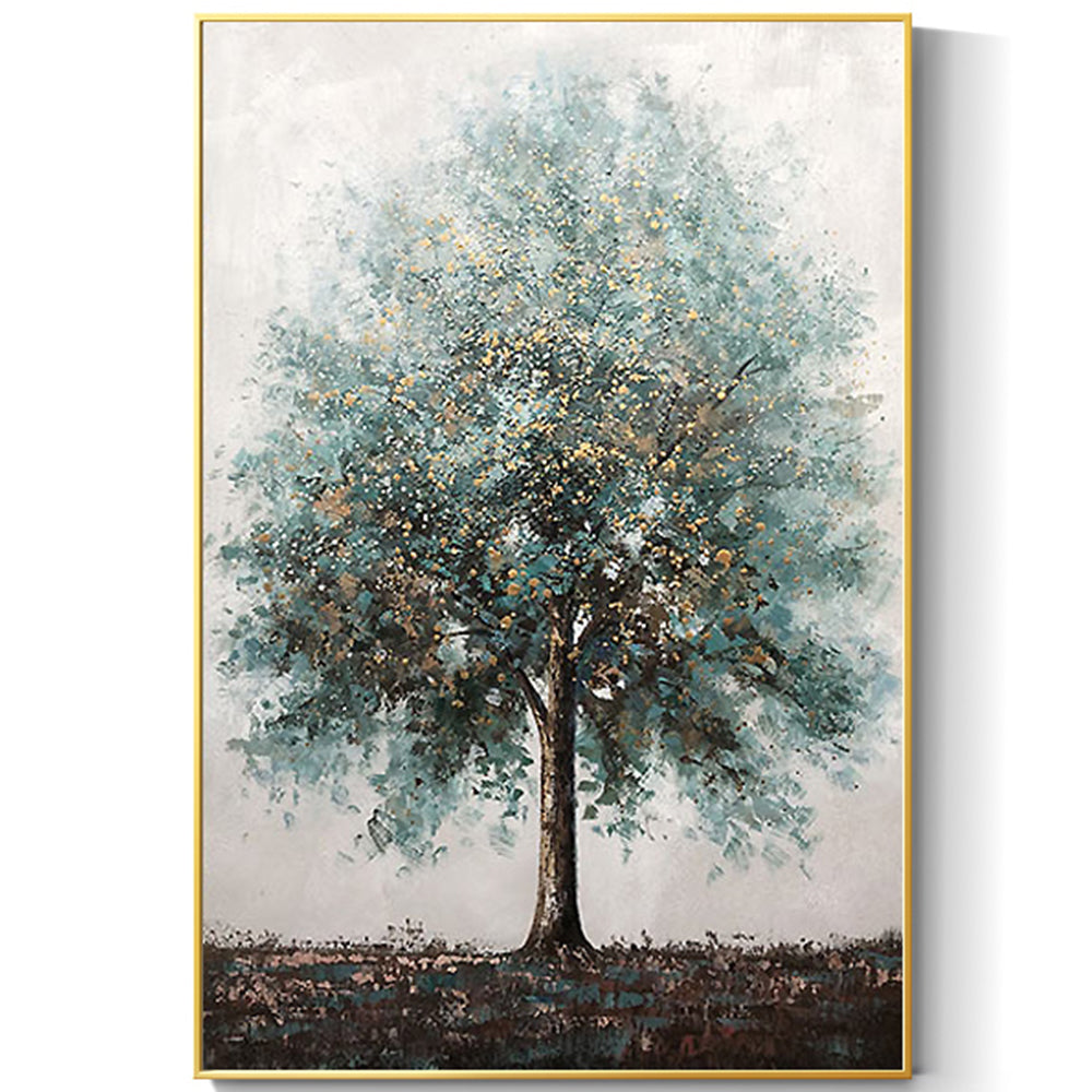 【掛絵】幸運木 手描き油絵