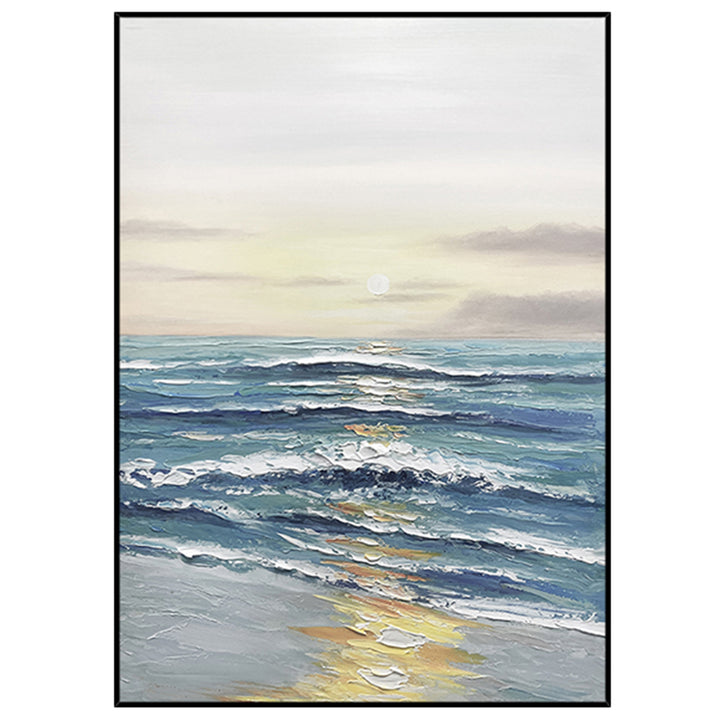 【掛絵】海の景色 選べる6パターン 手描き油絵