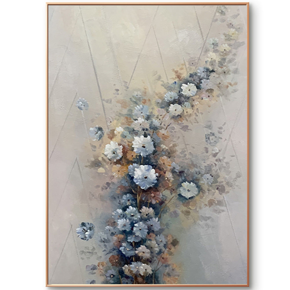 【掛絵】古典主義花 手描き油絵