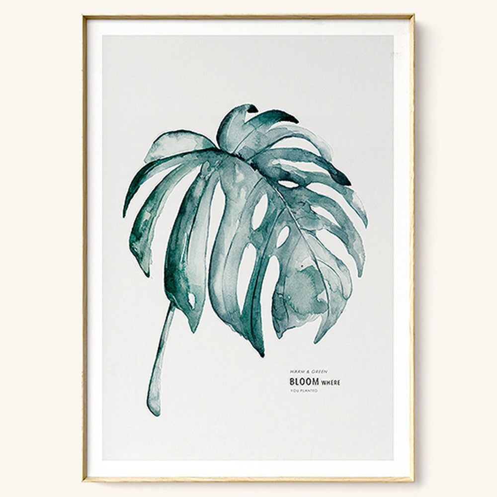 【掛絵】葉水彩画風 選べる10パターン