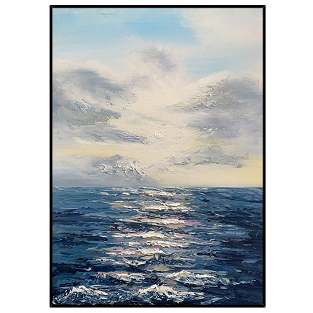 【掛絵】海の景色 選べる6パターン 手描き油絵