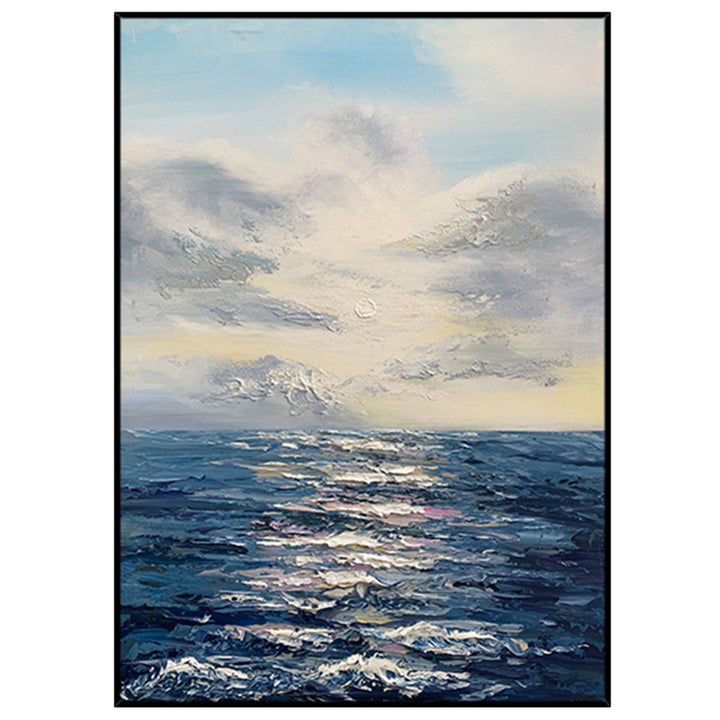 【掛絵】海の景色 選べる6パターン 手描き油絵