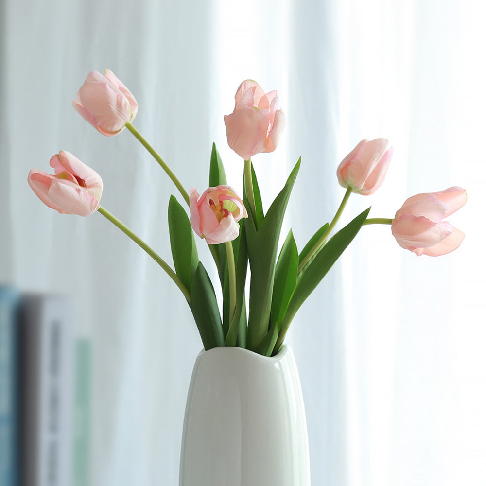 【造花】白色 チューリップ 北欧 高級感