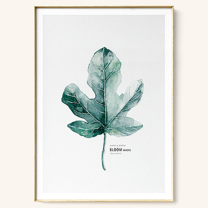 【掛絵】葉水彩画風 選べる10パターン