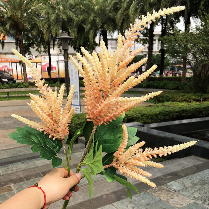 【造花】秋 オレンジ色 結婚式 シャンパン色