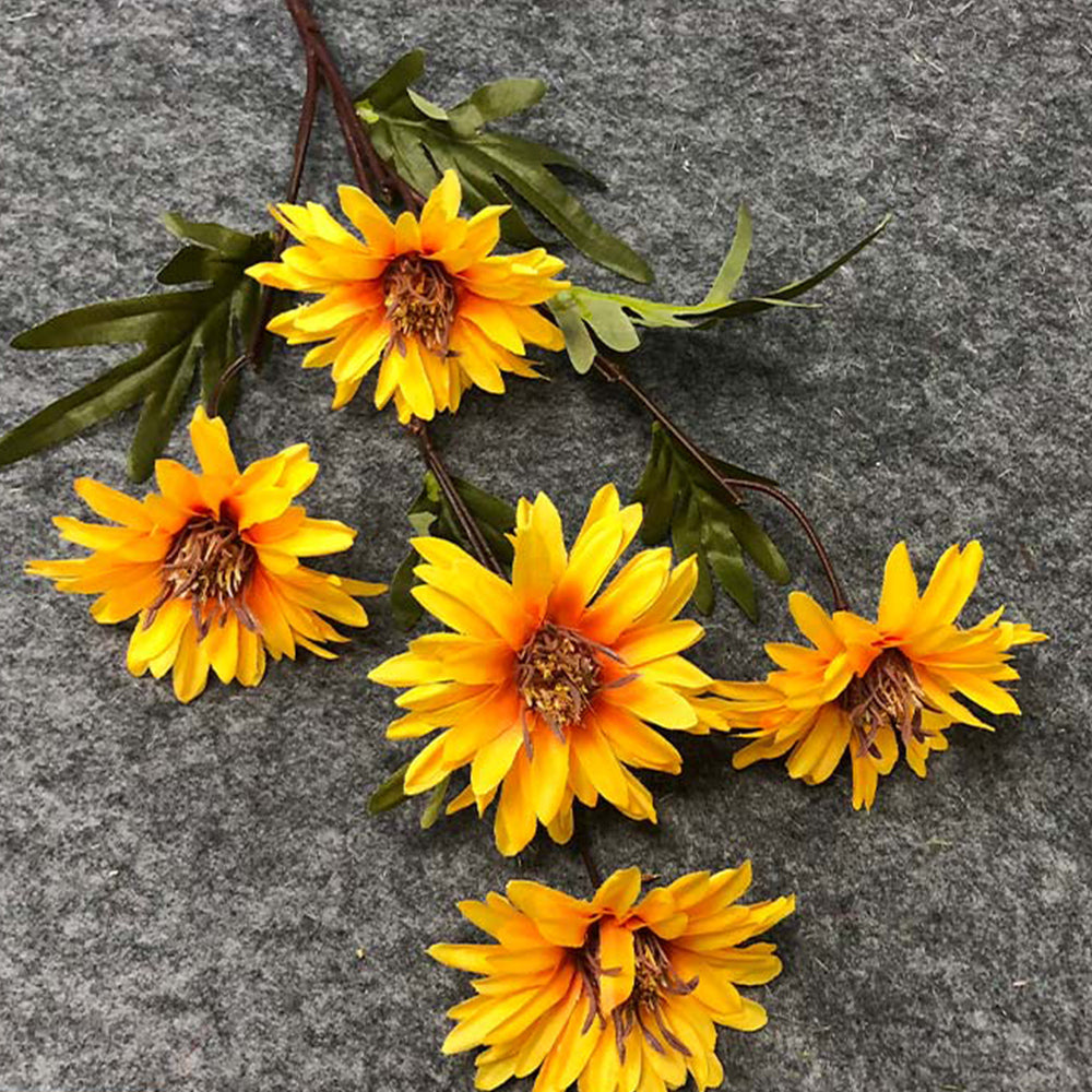 【造花】黄色 美しい 結婚式  シルク  シリーズ