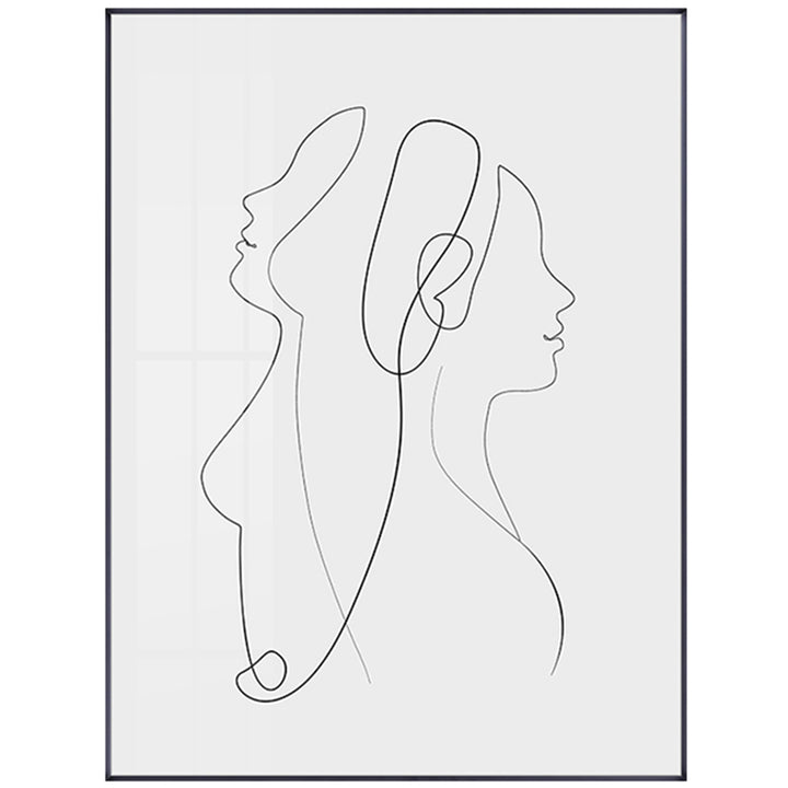 【掛絵】モダン抽象人物像  選べる7パターン