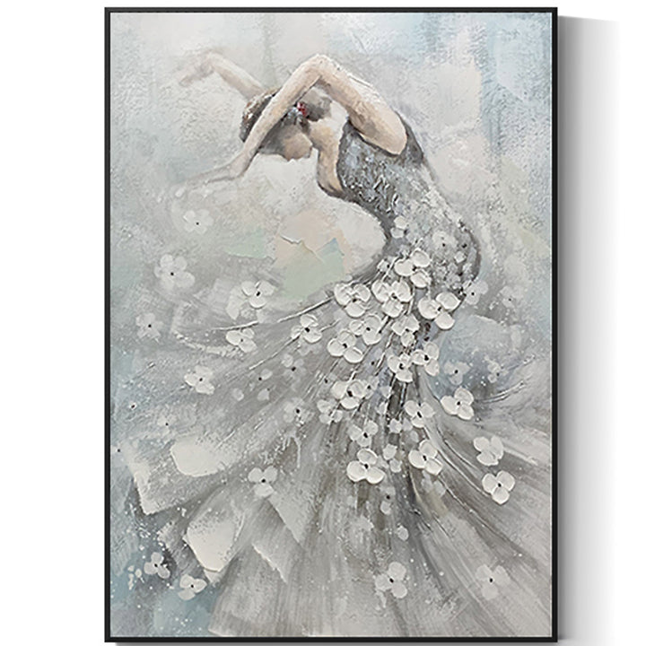 【掛絵】バレエ少女 手描き油絵