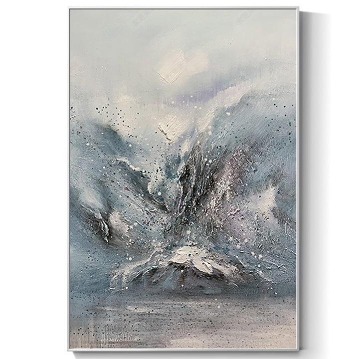 【掛絵】北欧山 選べる2パターン 手描き油絵