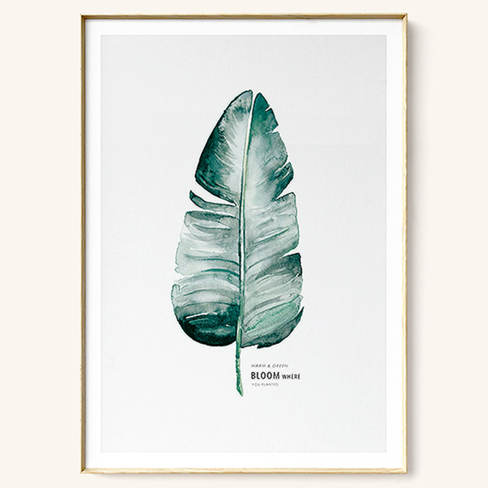 【掛絵】葉水彩画風 選べる10パターン