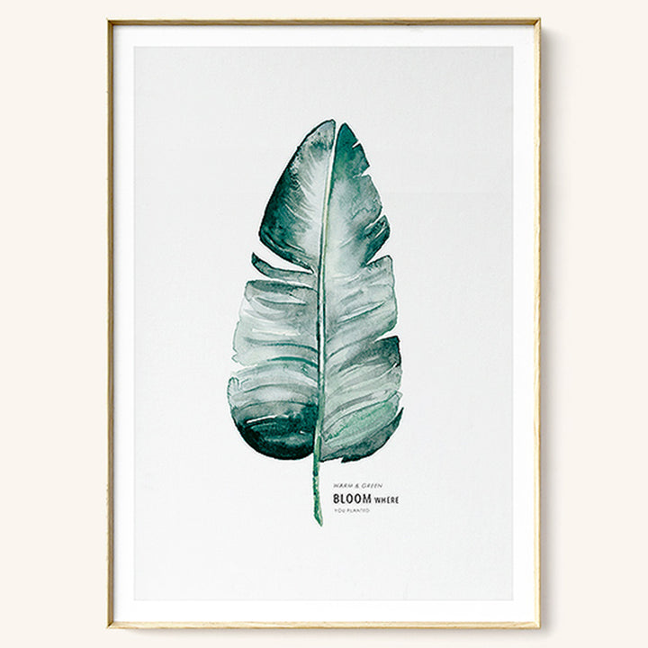 【掛絵】葉水彩画風 選べる10パターン